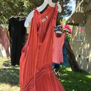 Peach coral color dress